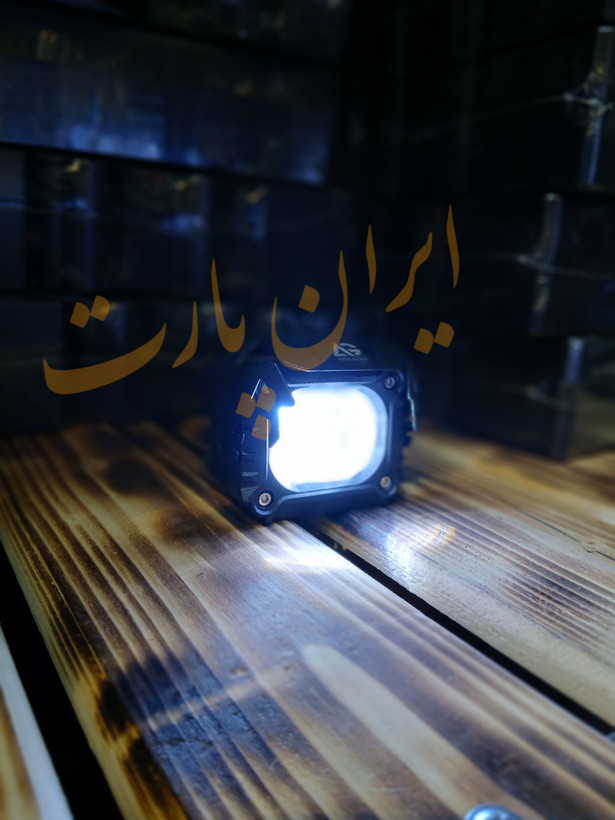 پروژکتورتک لنز بزرگ 20 وات ضد آب دوحالته زرد و سفید 12-24ولت(بسته ۱ عددی)
