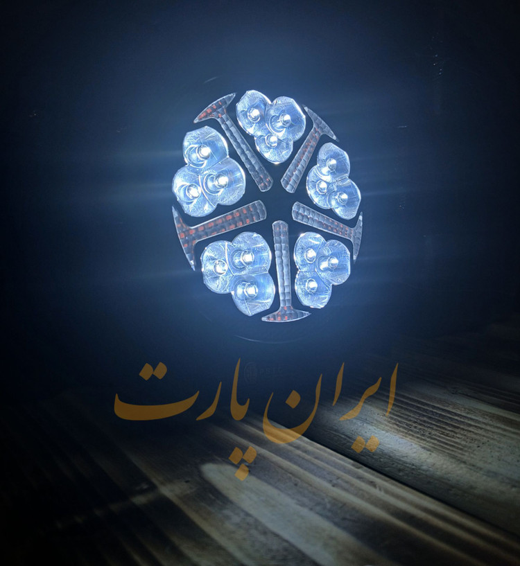 پروژکتور گرد 15لنزه نورسان 4حالته اصلی برند نورسان(بسته ۱عددی)