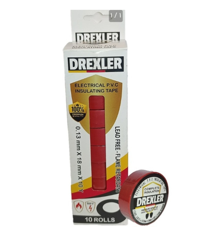 نوار چسب برق DREXLER مشکی 18میلی متر