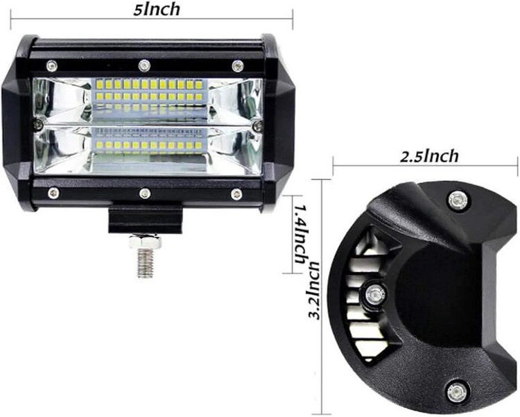 پرژکتور لایت بار مدل 2 ردیفه فلاشردار (LED) اورجینال(بسته ۱ عددی)