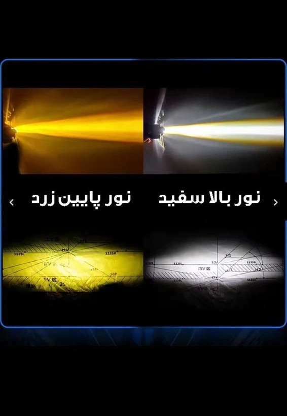 پرژکتور ۲لنز ۴ حالته نقطه زن Working Light(بسته ۱عددی)