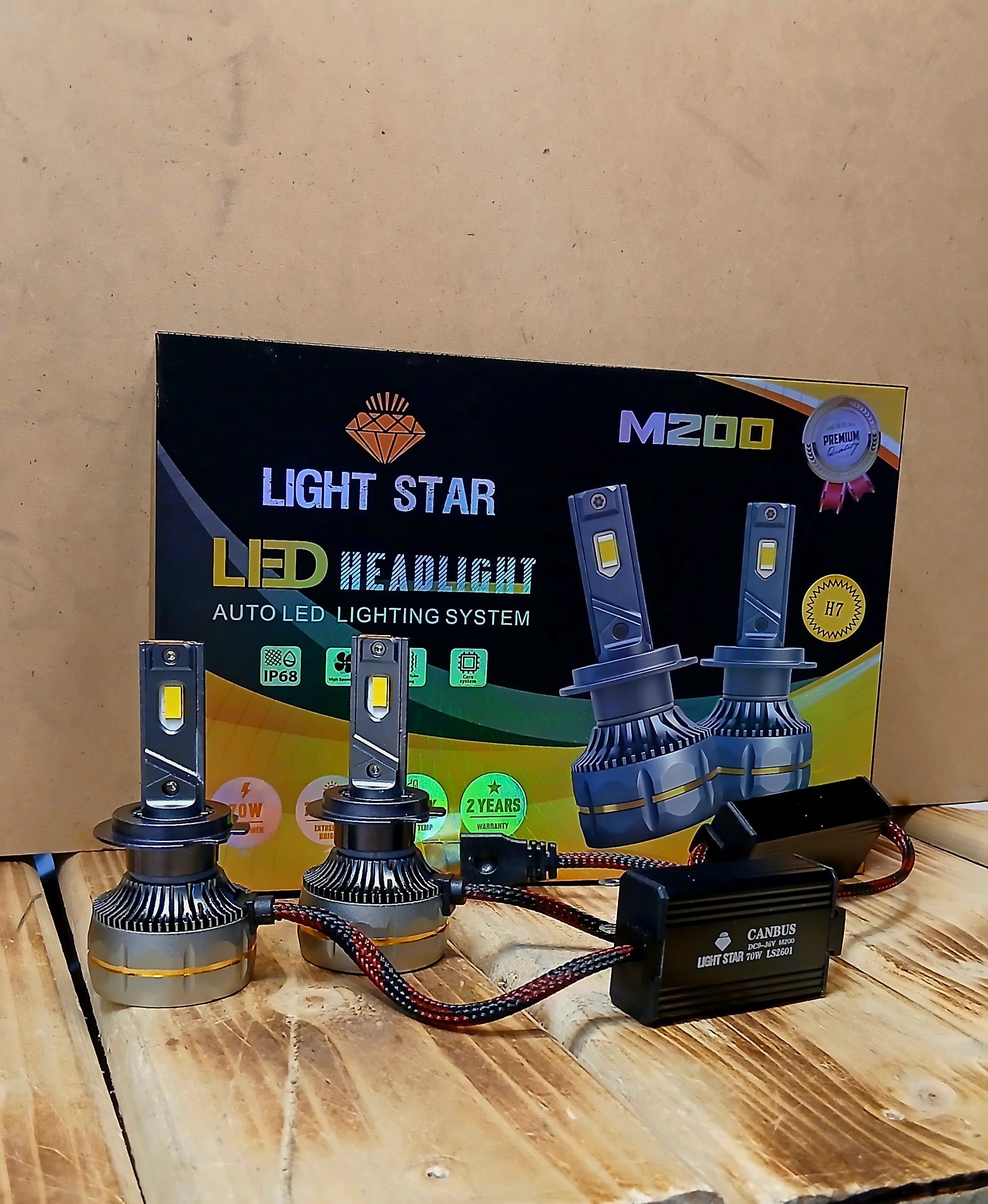 هدلایت2رنگ  60 واتLight Star مدل M200   ( باگارانتی 1 ساله )