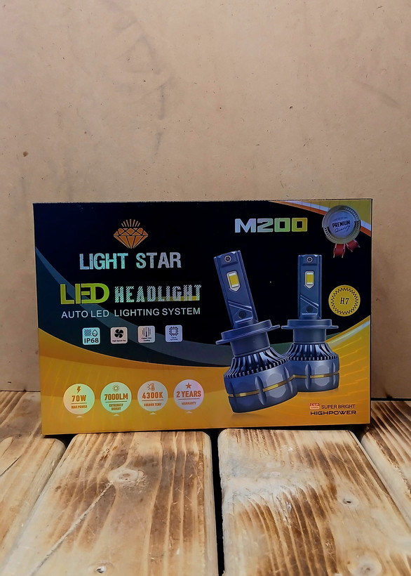 هدلایت 60 واتLight Star مدل M200 رنگ آفتابی ( باگارانتی 1 ساله )
